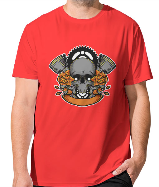 Мъжка тениска Цветно лято череп - TShirtArtShop.com