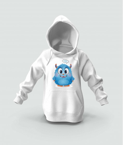 Детско худи с щампа Cute monster I