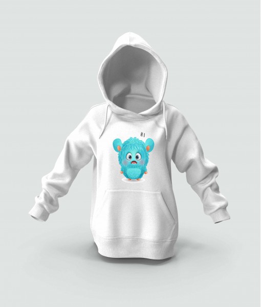Детско худи с щампа Cute monster IV