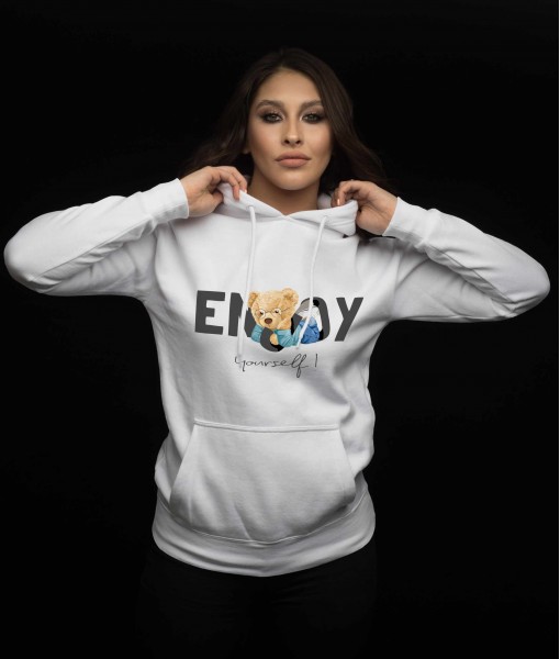 Дамско худи с щампа Enjoy bear
