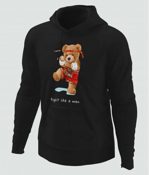 Мъжко худи с щампа Boxing bear