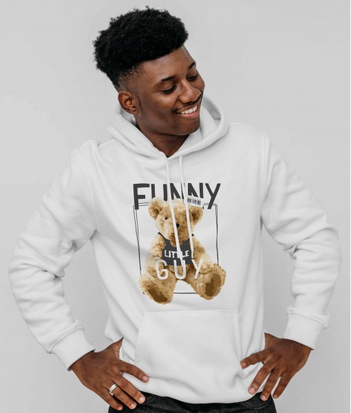 Мъжко худи с щампа Funny bear