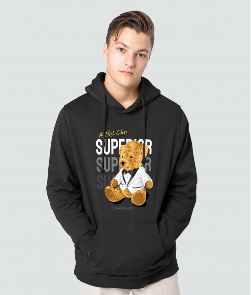 Мъжко худи с щампа Superior bear