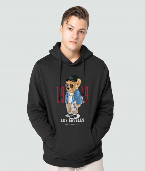 Мъжко худи с щампа Skate republic bear
