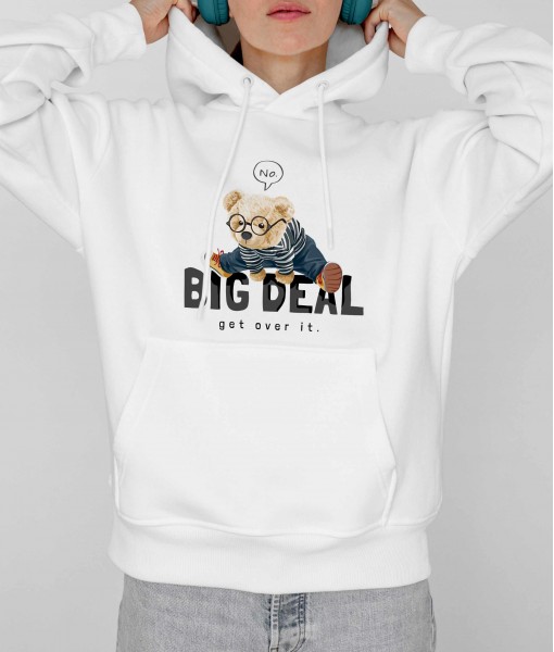 Дамско худи с щампа Big deal bear