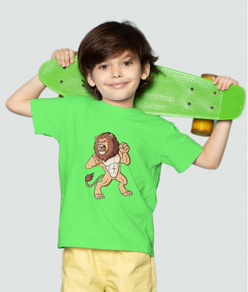 Детска тениска с щампа Животни Muscular lion - TShirtArtShop.com