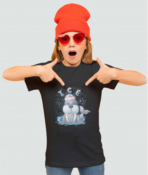 Детска тениска с щампа Животни Ice Walrus - TShirtArtShop.com