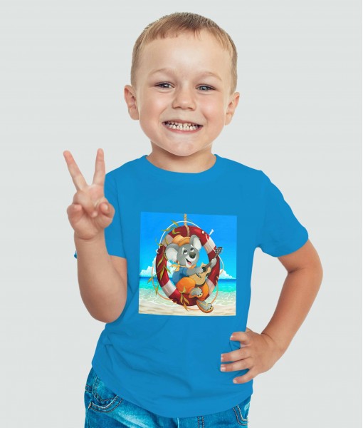 Детска тениска с щампа Животни Koala with guitar - TShirtArtShop.com