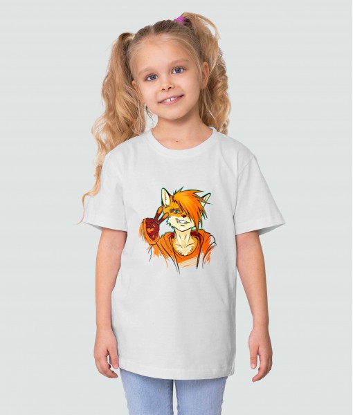 Детска тениска с щампа Животни Fox Victory - TShirtArtShop.com