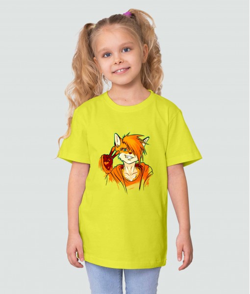 Детска тениска с щампа Животни Fox Victory - TShirtArtShop.com
