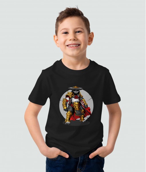 Детска тениска с щампа Животни Panda samurai