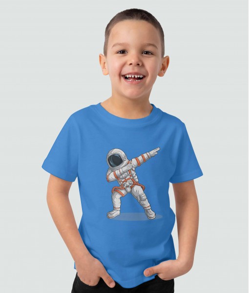 Детска тениска с щампа Анимации Astronaut dab pose - TShirtArtShop.com