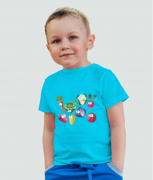 Детска тениска с щампа Анимации Vegetables - TShirtArtShop.com
