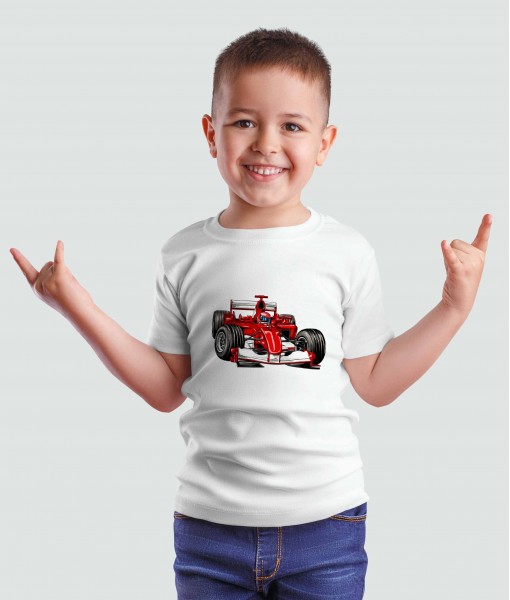 Детска тениска с щампа Авто-мото F1 Ferrari build - TShirtArtShop.com