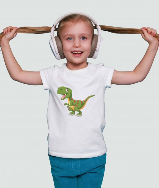 Детска тениска с щампа Динозаври Small T-Rex dinosaur - TShirtArtShop.com