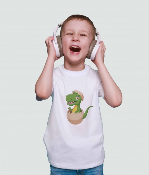 Детска тениска с щампа Динозаври Baby dinosaur - TShirtArtShop.com