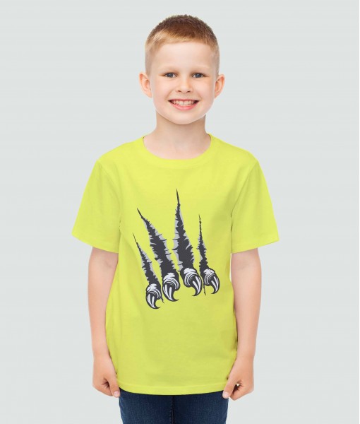 Детска тениска с щампа Динозаври 3D Dinosaur black and white claws