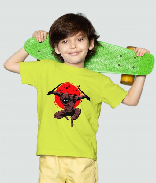 Детска тениска с щампа Герои Brown Ninja - TShirtArtShop.com