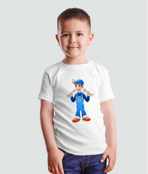 Детска тениска с щампа Герои Mechanic - TShirtArtShop.com