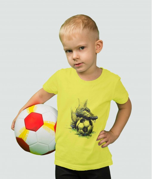 Детска тениска с щампа Спортни Илюстрации Drawn Football - TShirtArtShop.com