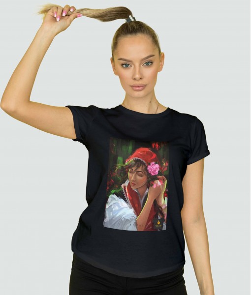 Дамска тениска с щампа Tosha Art Bulgarian Tshirt