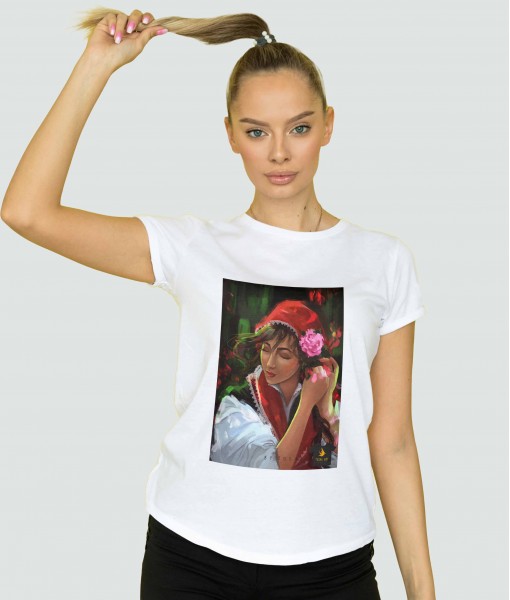 Дамска тениска с щампа Tosha Art Bulgarian Tshirt - TShirtArtShop.com