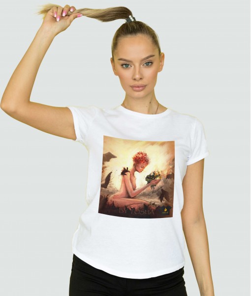 Дамска тениска с щампа Tosha Art Covid - TShirtArtShop.com
