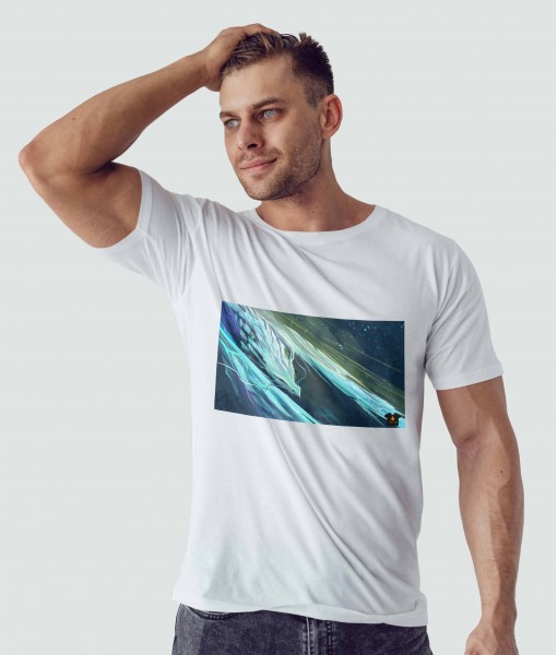 Мъжка тениска с щампа Tosha Art Ice Breath - TShirtArtShop.com