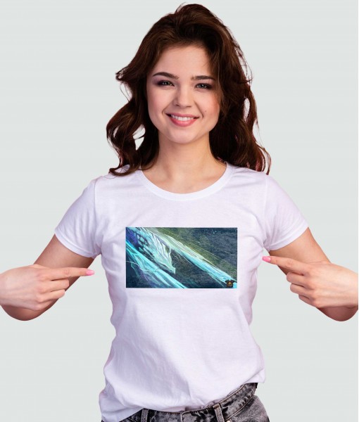 Дамска тениска с щампа Tosha Art Ice Breath - TShirtArtShop.com