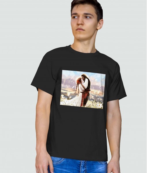 Мъжка тениска с щампа Tosha Art Love Couple