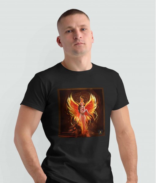 Мъжка тениска с щампа Tosha Art Phoenix Soul