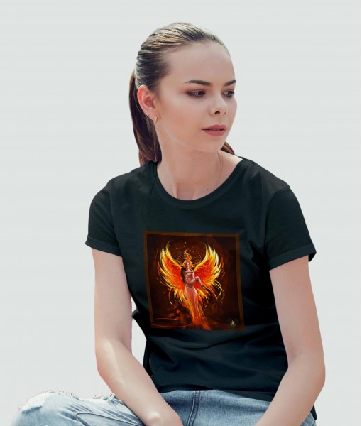 Дамска тениска с щампа Tosha Art Phoenix Soul