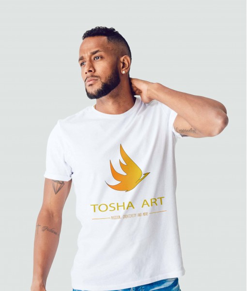 Мъжка тениска с щампа Tosha Art Logo - TShirtArtShop.com