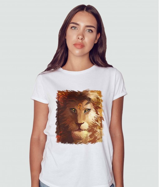 Дамска тениска с щампа Tosha Art Zodiacs Leo Woman