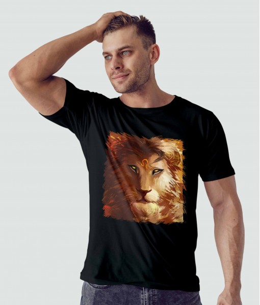 Мъжка тениска с щампа Tosha Art Zodiacs Leo Man