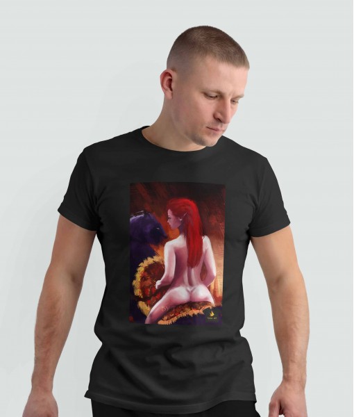 Мъжка тениска с щампа Tosha Art Savage elf