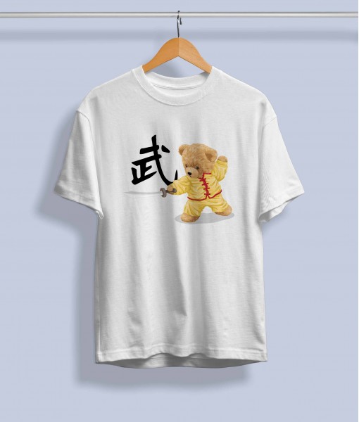 Дамска тениска с щампа Мечета Kung-Fu bear