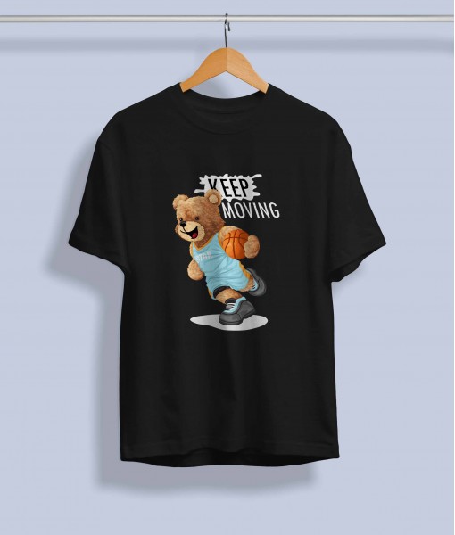 Дамска тениска с щампа Мечета Basketball bear