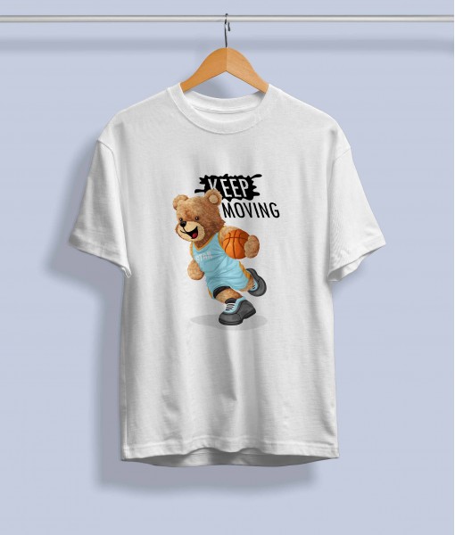 Дамска тениска с щампа Мечета Basketball bear