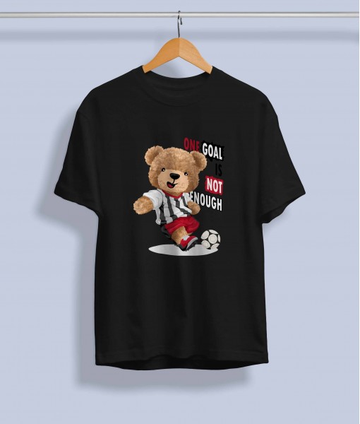 Дамска тениска с щампа Мечета Football bear