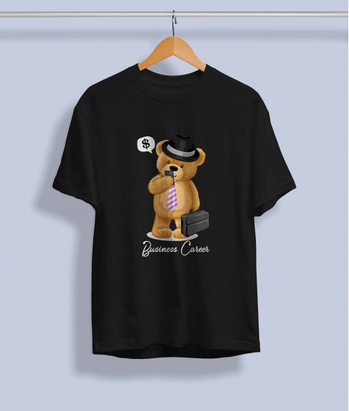 Дамска тениска с щампа Мечета Businessman bear