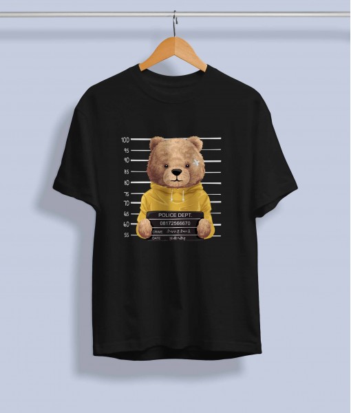 Дамска тениска с щампа Мечета Arrested teddy bear