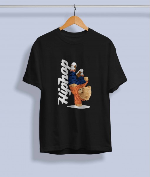 Дамска тениска с щампа Мечета Hip-hop dancing bear