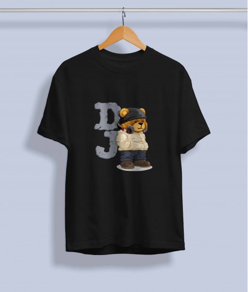 Дамска тениска с щампа Мечета DJ bear