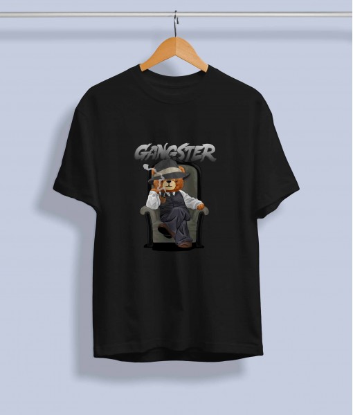 Дамска тениска с щампа Мечета Gangster boss bear