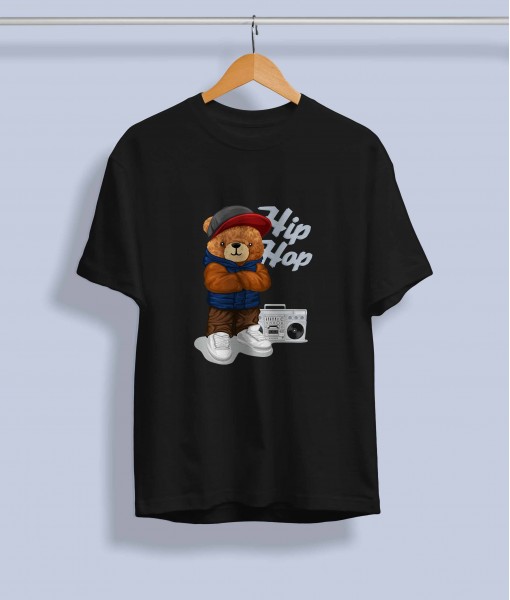 Дамска тениска с щампа Мечета Hip-hop vintage style bear