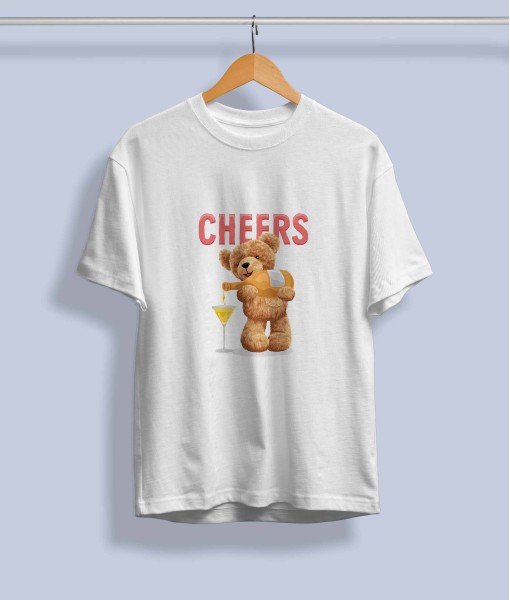 Дамска тениска с щампа Мечета Cheers bear