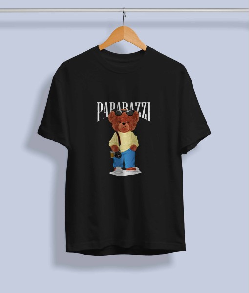 Дамска тениска с щампа Мечета Paparazzi bear
