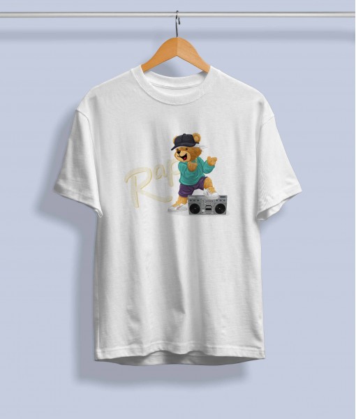 Дамска тениска с щампа Мечета Rap hiphop bear