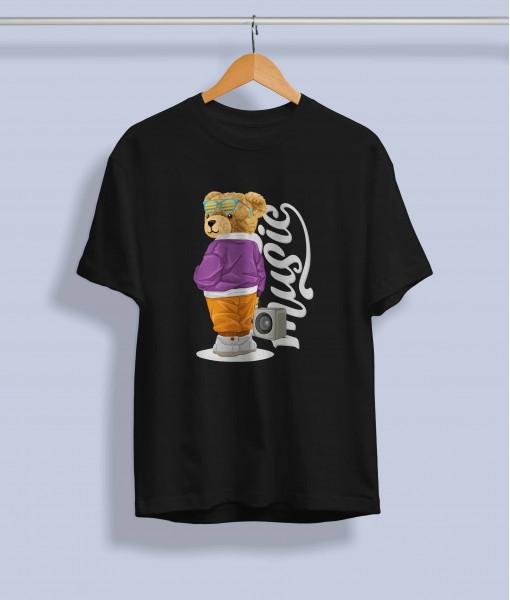 Дамска тениска с щампа Мечета Hiphop style bear